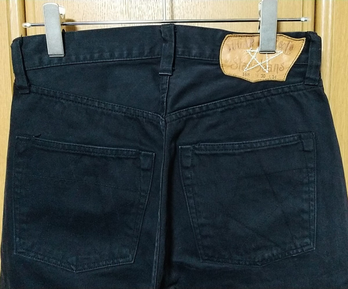 SUGAR CANE Star Jeans パンツ ブラック 黒 Lot.168 30 メンズ シュガーケーン 東洋エンタープライズ _画像5