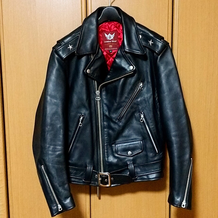 沸騰ブラドン 666 Leather Wear ライダースジャケット ブラック 黒 38