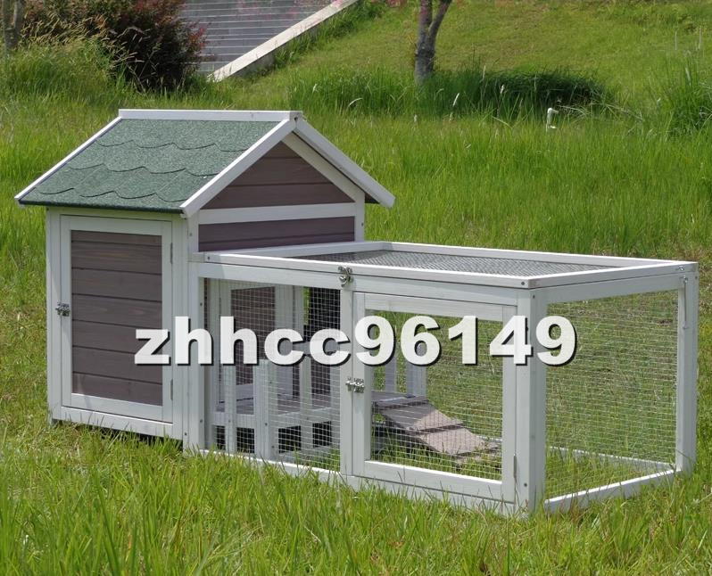 一番の ニワトリ小屋 ウサギ ハウス 防腐 防雨 ペット別荘 木製 豪華