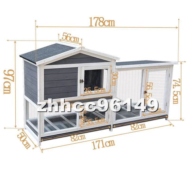  beautiful goods chicken small shop . house is to small shop pet holiday house wooden rabbit bird cage small shop gorgeous rainproof . corrosion outdoors .. breeding garden cleaning easy to do 