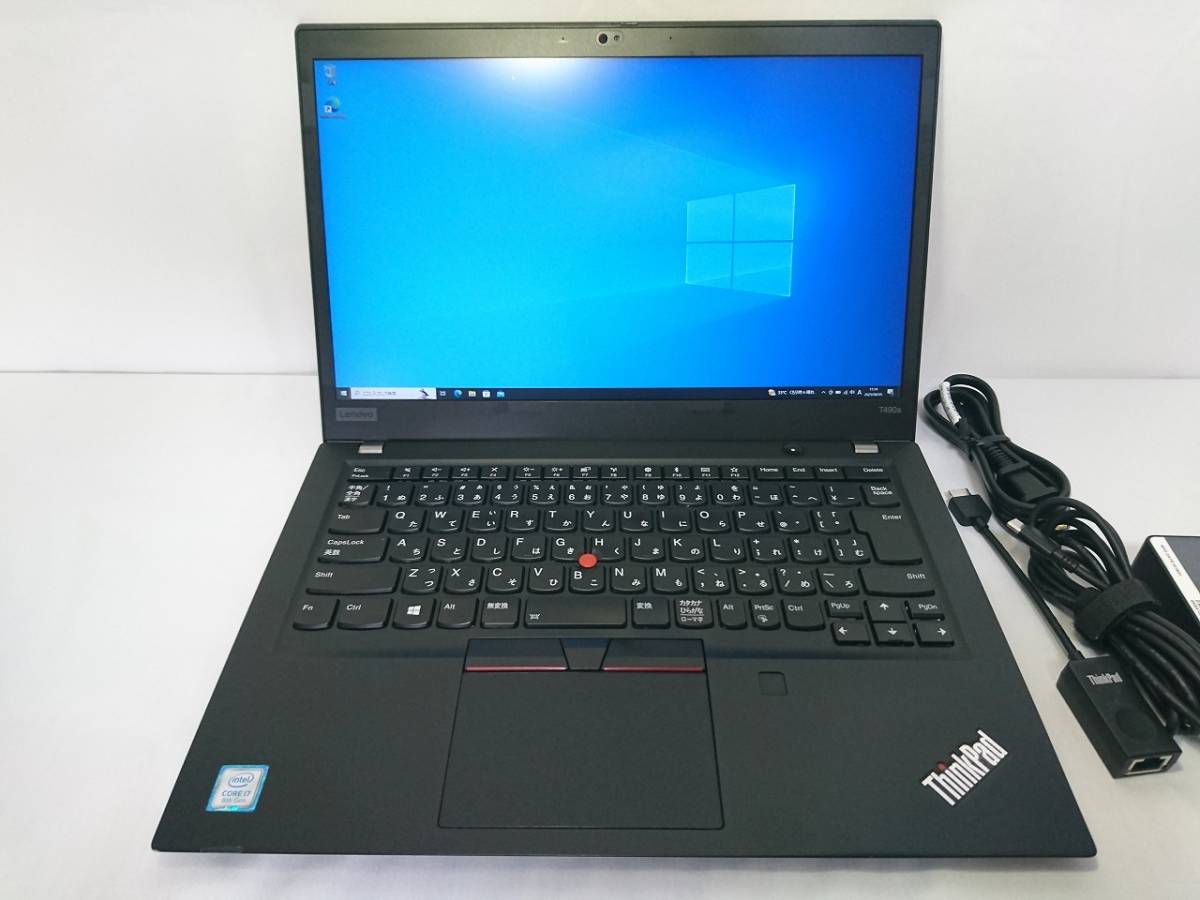 Lenovo Thinkpad T490s 20NX(Core i7-8565U@1.8GHz/メモリ:16GB/SSD256GB/モニタ14インチ 解像度1920×1080FHD)