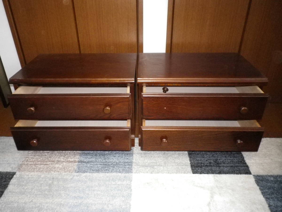 **[ wooden western style chest ( drawer two step )×2 basis ] all together **