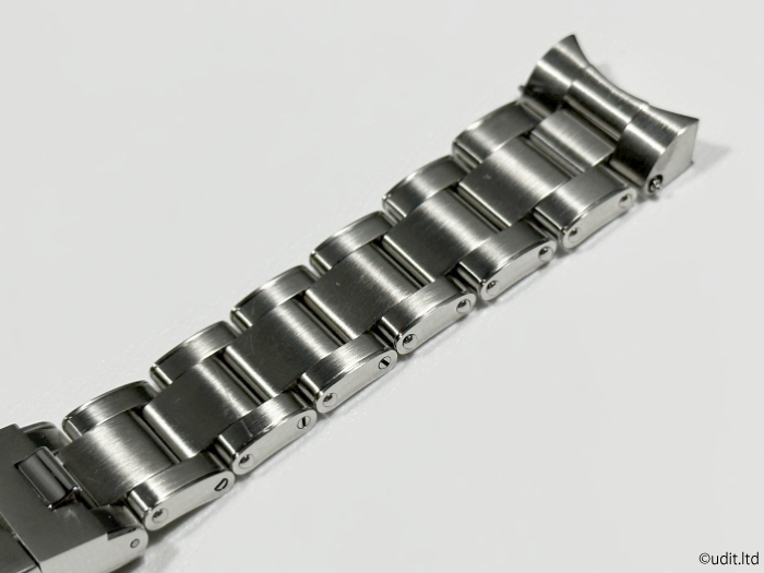上品なブランド 20mm ラグ幅 腕時計ベルト メタルブレス リベットブレス 金属ベルト