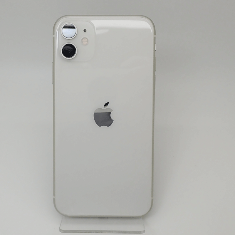 1円～ iPhone11 128GB SIMフリー ホワイト 白 バッテリー81％ 付属品