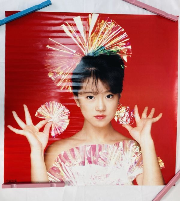 非売品希少レアピン穴なし中森明菜禁区80年代渡辺達生撮影昭和アイドル