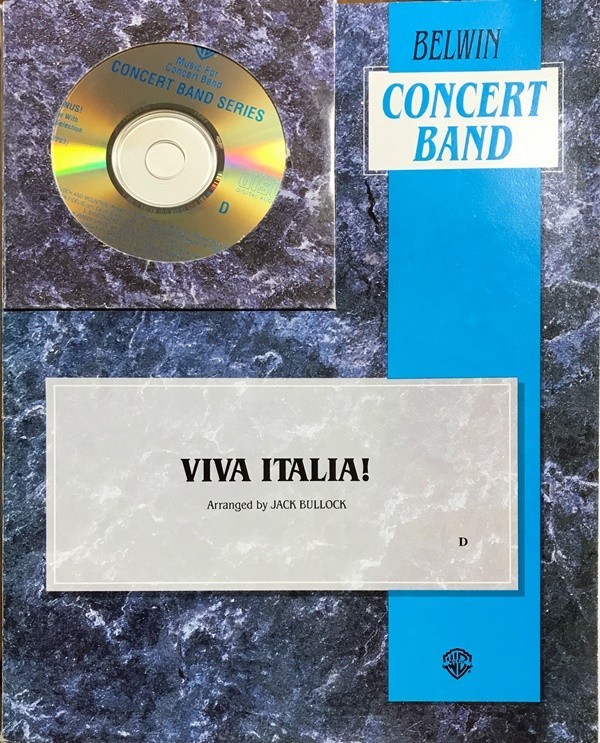 ジャック・ビューロック Viva Italia! イタリアの名曲クラシックメドレー (スコア＋パート譜) 輸入楽譜 Jack Bullock 吹奏楽 洋書
