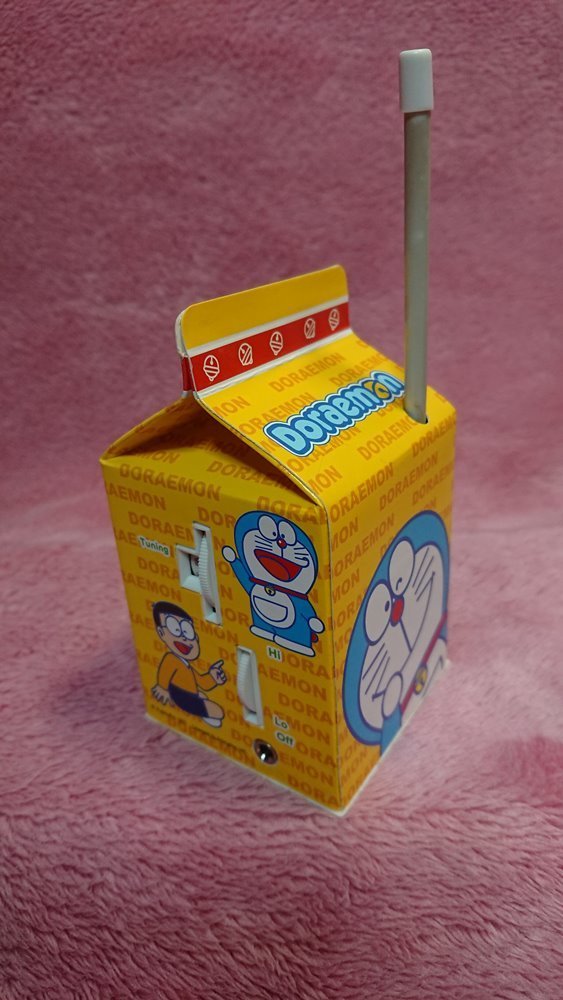 ◆ドラえもん【AM-FM ミルクボックス ラジオ】動作品★2001年/サイズ：W60×H145×D60mm★★★◆の画像2