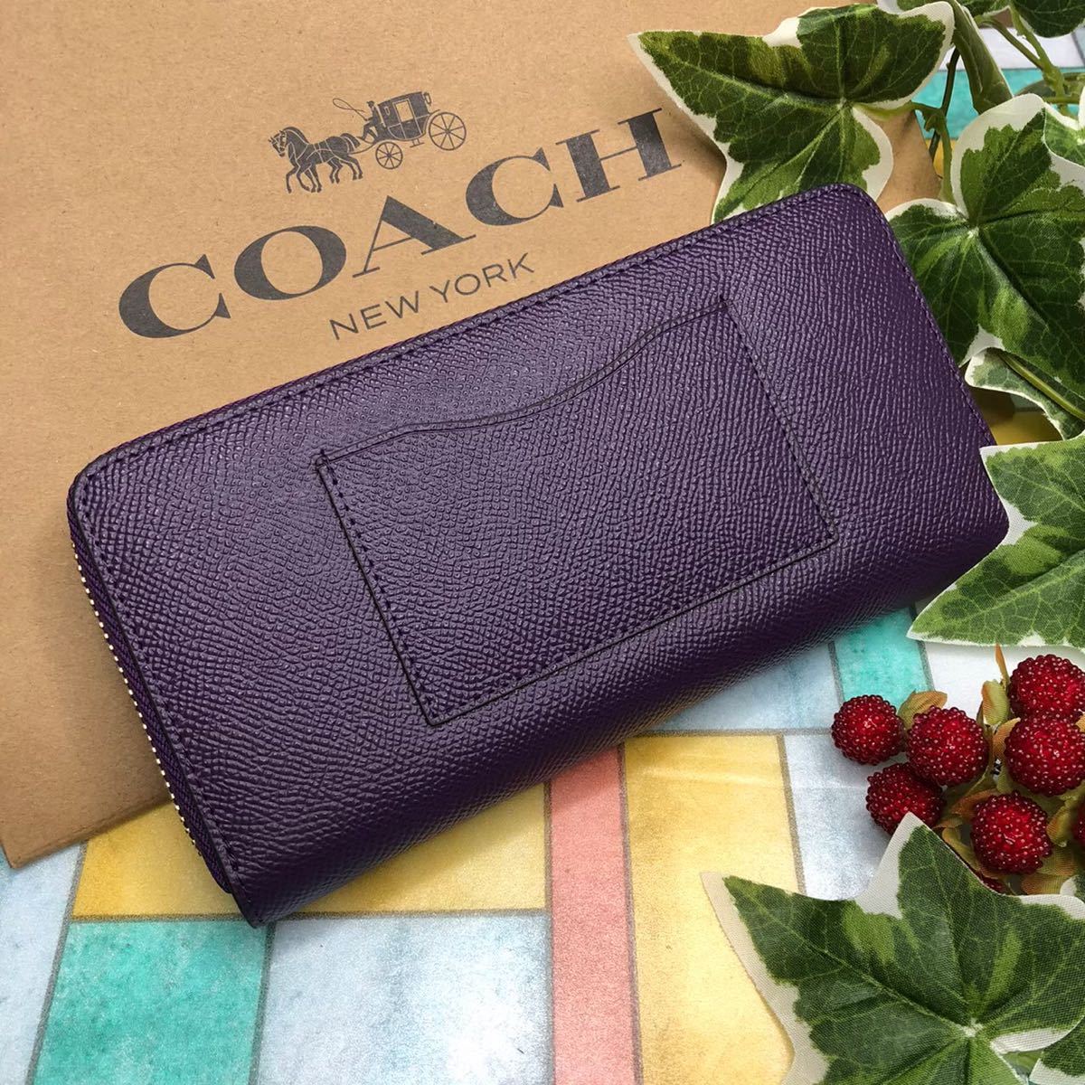 COACH コーチ 長財布 パープル 紫 シンプル 新品|Yahoo!フリマ COACH コーチ 長財布 パープル 紫 シンプル 新品|Yahoo!フリマ