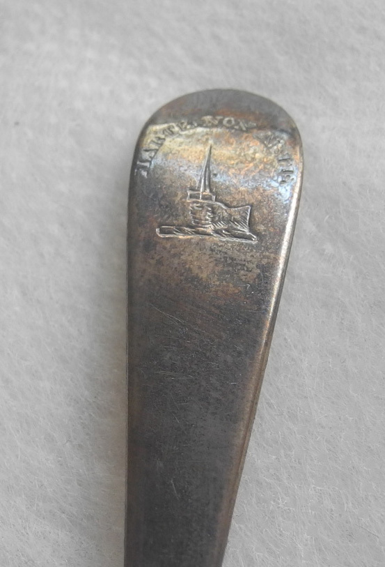 イギリス アンティーク 銀製 スプーン シルバー925 1796年頃 ジョージアン ホールマーク有り スターリングシルバー_画像4