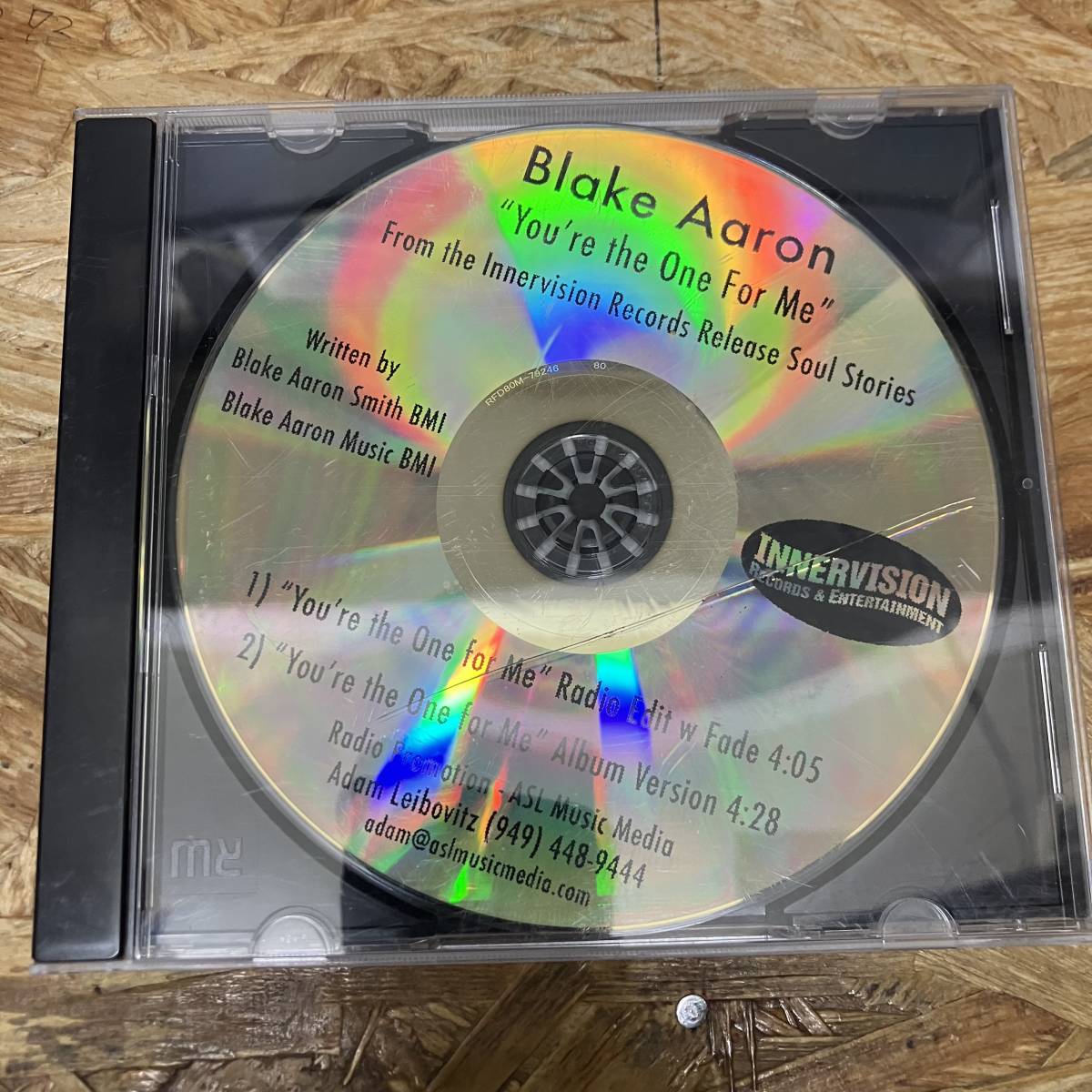 シ● ROCK,POPS BLAKE AARON - YOU'RE THE ONE FOR ME シングル,PROMO盤 CD 中古品_画像1