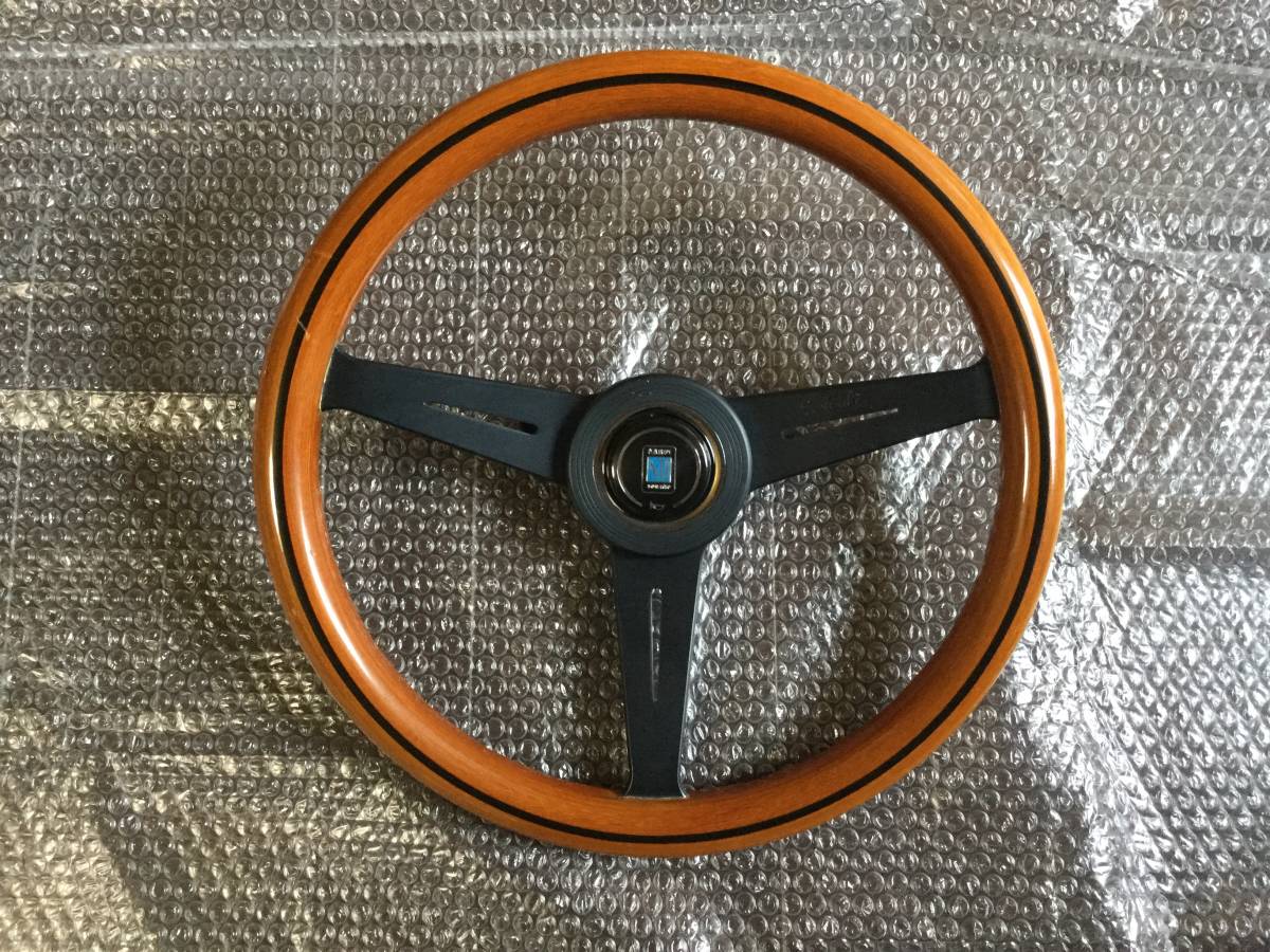 Nardi Classic 37厘米Wood＆Black Spoke正品喇叭按鈕    原文:ナルディ クラシック37cm ウッド&ブラックスポーク正規品 ホーンボタン付き 