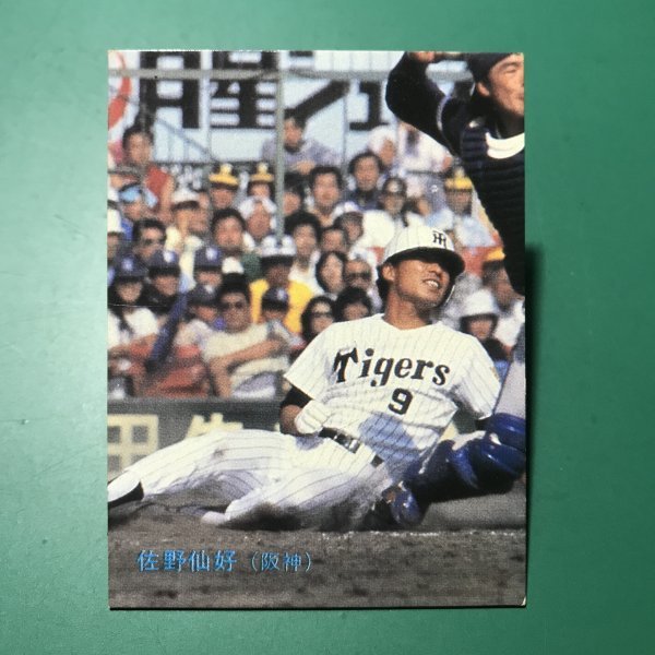 1983年　カルビー　プロ野球カード　83年　346番　阪神　佐野　　　【管963】_画像1