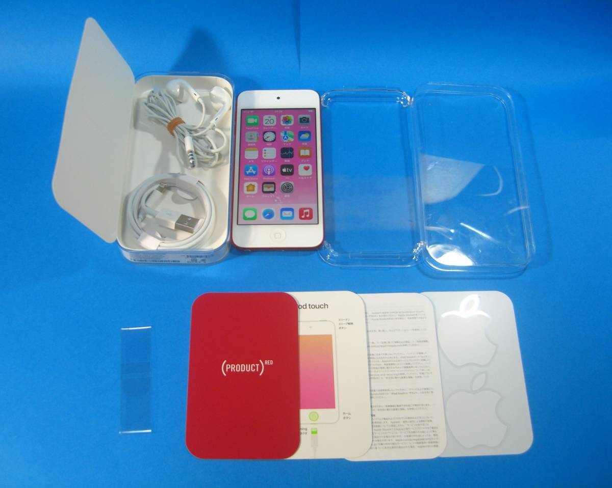 Apple iPod touch 第7世代 32GB (PRODUCT) RED 備品付き MVHX2J/A -Tag