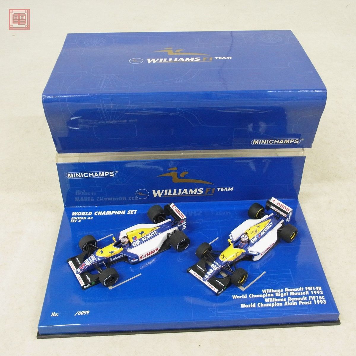 1/43 ミニチャンプス MINICHAMPS PMA WORLD CHAMPION SET4 WILLIAMS