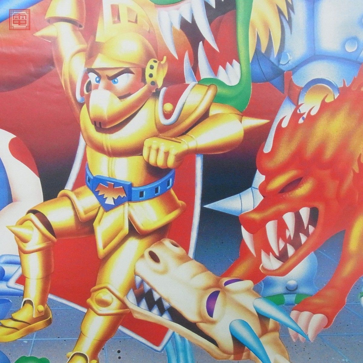 X68000用 大魔界村 ポスター カプコン B2サイズ CAPCOM レトロ X68000用 大魔界村 ポスター カプコン B2サイズ CAPCOM レトロ