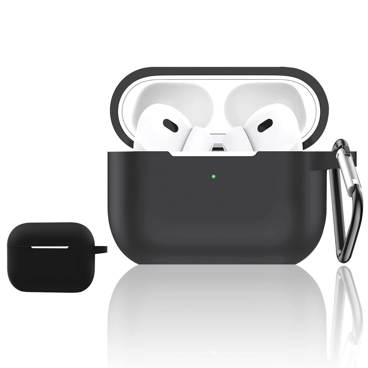 AirPods 3 用ケース TPU素材 アップルイヤホンケース 耐衝撃 ワイヤレス充電可 保護カバー 防水 防塵 軽量 ブラック