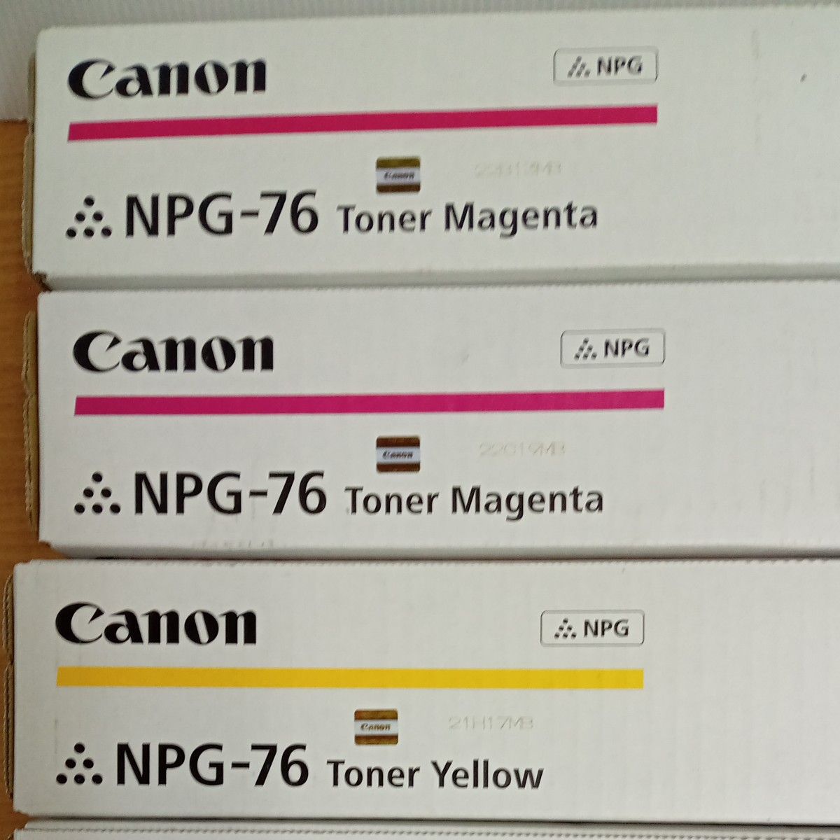 キヤノン Canon トナーカートリッジ 純正品 NPG-76 4色 6本セット トナー