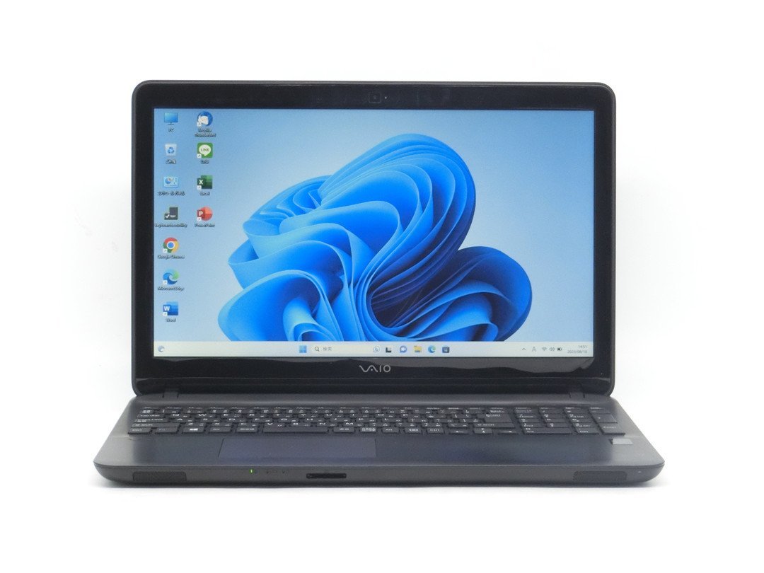 最新Win11Pro/カメラ内蔵/中古/15.6型/薄型ノートPC/新品SSD256GB/8GB/4世代i3/SONY VJF151 MS Office2021ProPlus搭載 新品無線マウス