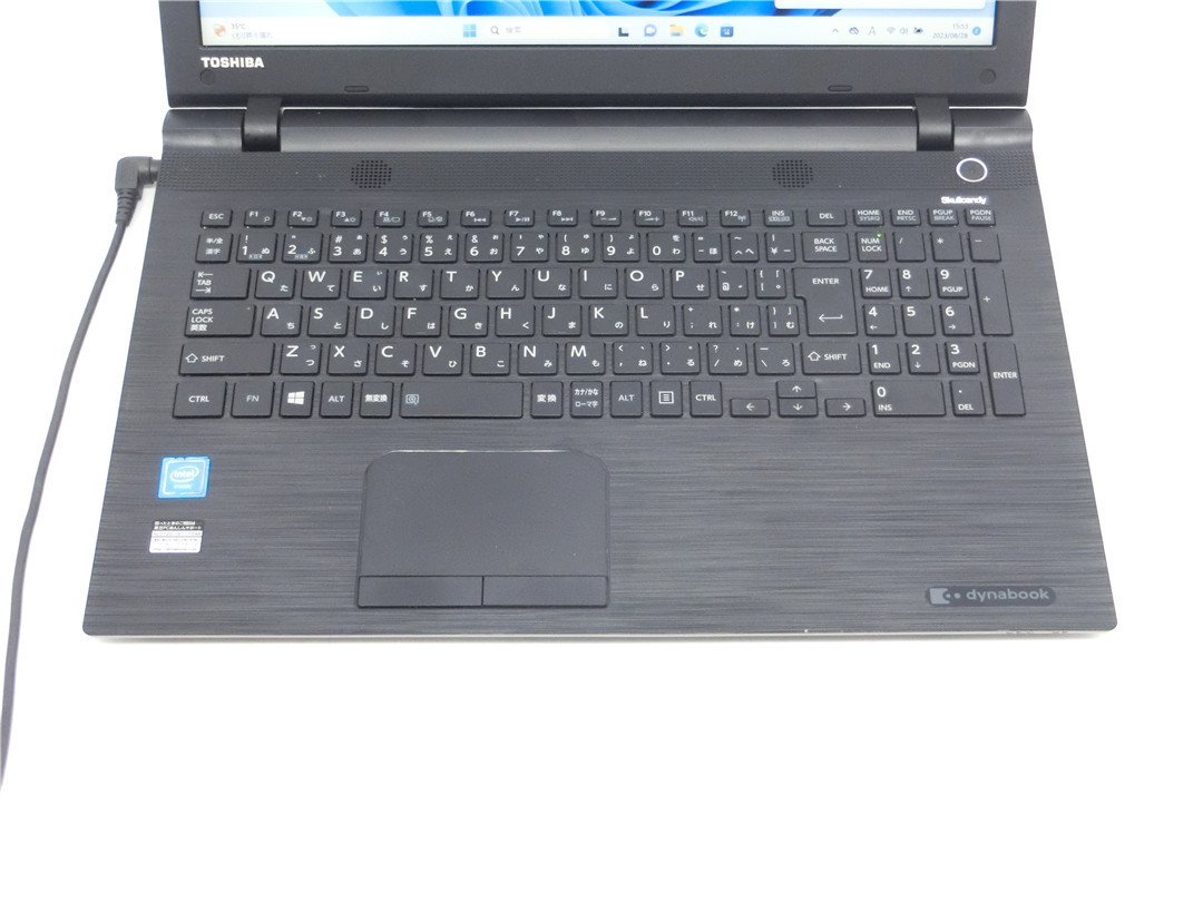 カメラ内蔵/中古/15型/ノートPC/Win11/新品SSD256GB/8GB/Celeron3215U /TOSHIBA 　AZ15/TB 新品無線マウス　MSoffice2021搭載/HDMI/USB3.0_画像2