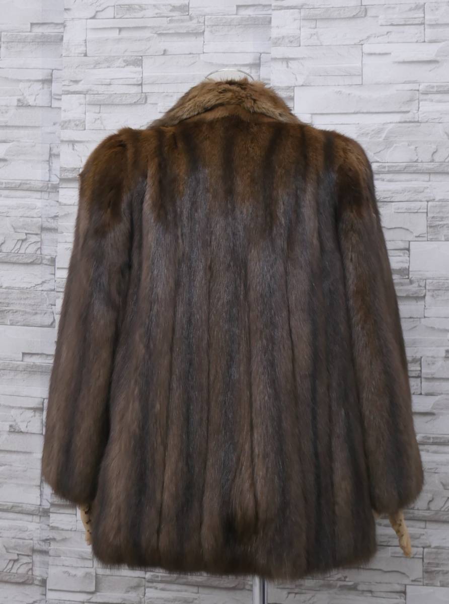 ■ロシアンセーブル■ハーフコート■着丈72cm■fur Couture■襟大き目■_画像3