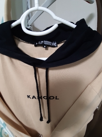 パーカー　ＫＡＮＧＯＬ×Ａ．Ｓ．Ｍコラボ　カンゴールユニセックスＶＳＡコットンワンポイントロゴコンビパーカー（Mサイズ）_画像3