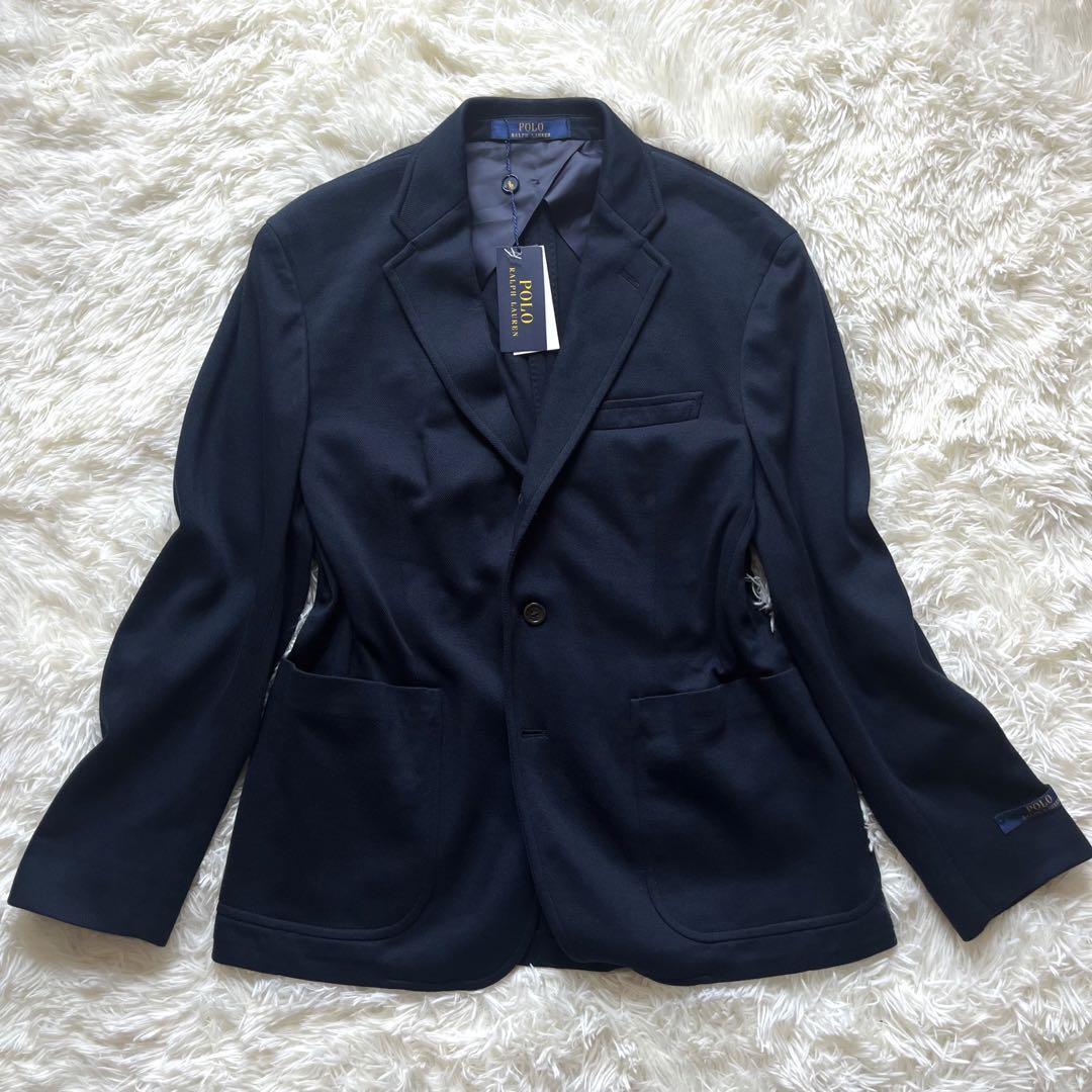 新品未使用品タグ付き 現行タグ POLO Ralph Lauren ポロラルフローレン テーラードジャケット ネイビー 3B