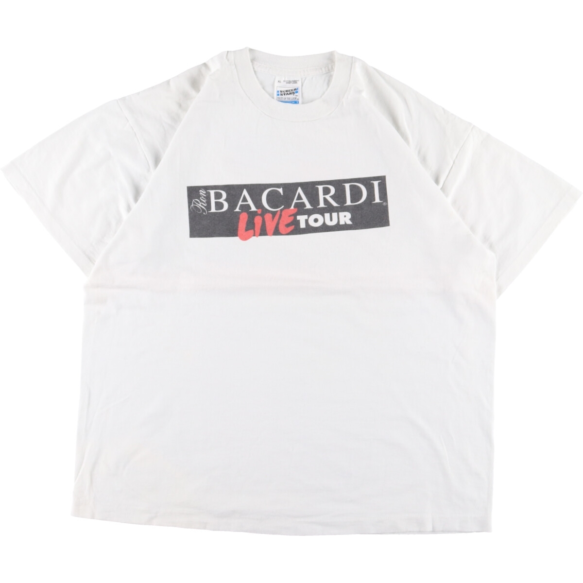 古着 90年代 スクリーンスターズ SCREEN STARS RON BACARDI LIVE TOUR '95 バンドTシャツ バンT USA製 メンズXL ヴィンテージ /eaa358740_画像1