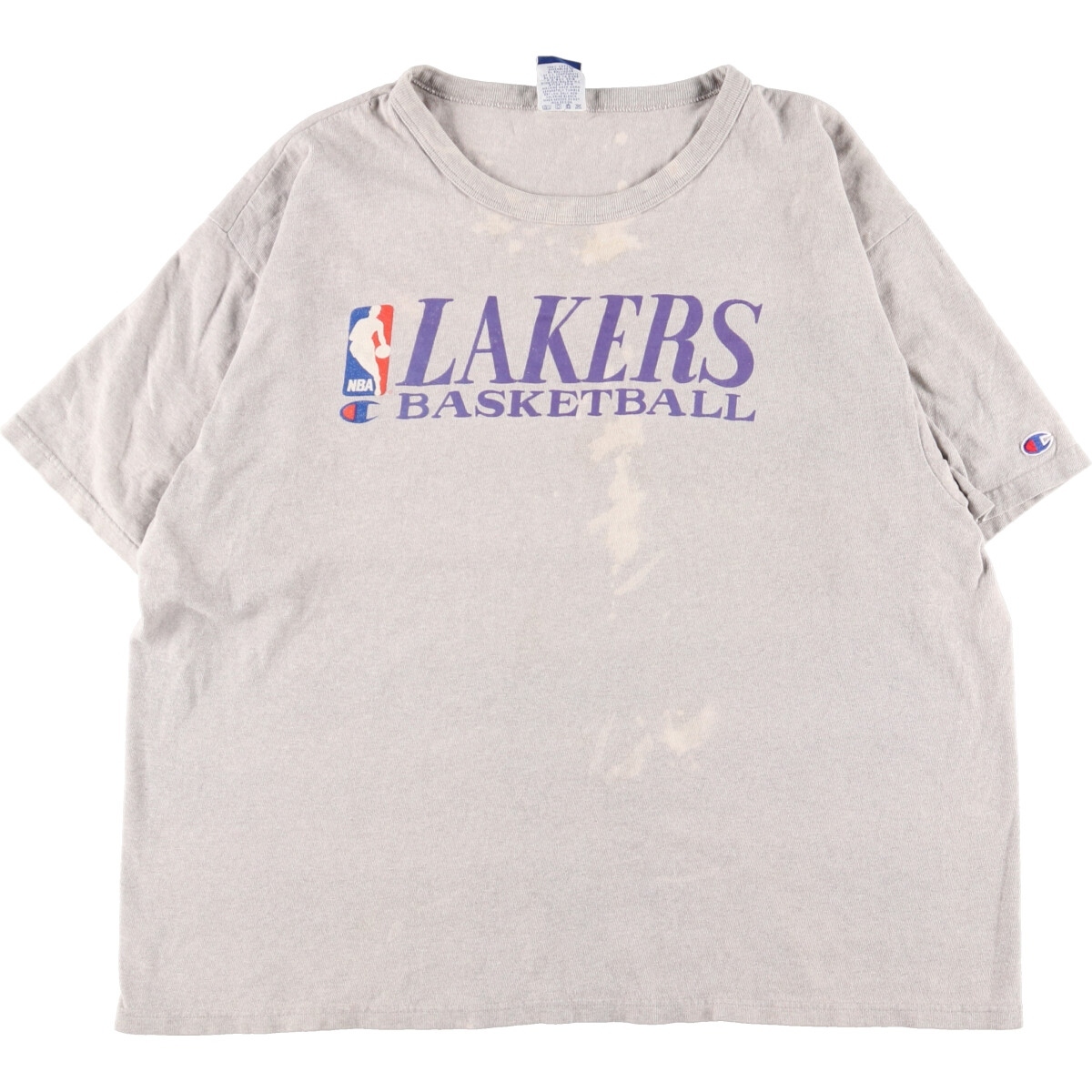 古着 90年代 チャンピオン NBA LOS ANGELES LAKERS ロサンゼルスレイカーズ スポーツプリントTシャツ メンズXXL ヴィンテージ /eaa359874_画像1