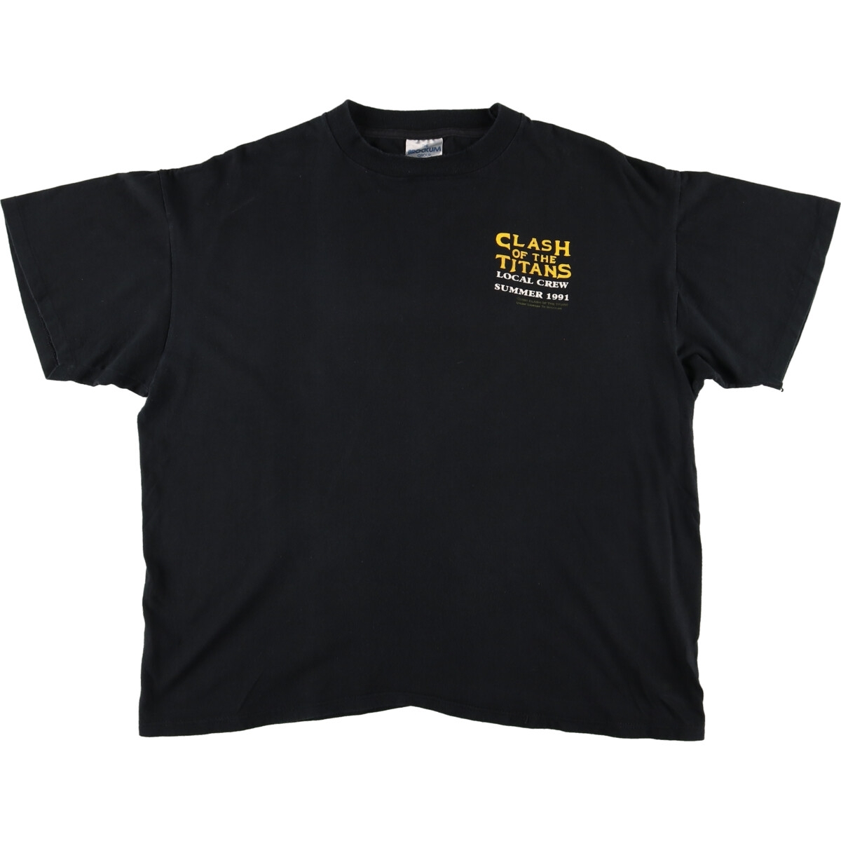古着 90年代 BROOKUM CLASH OF THE TITANS バンドTシャツ バンT USA製 メンズXL ヴィンテージ /evb002162