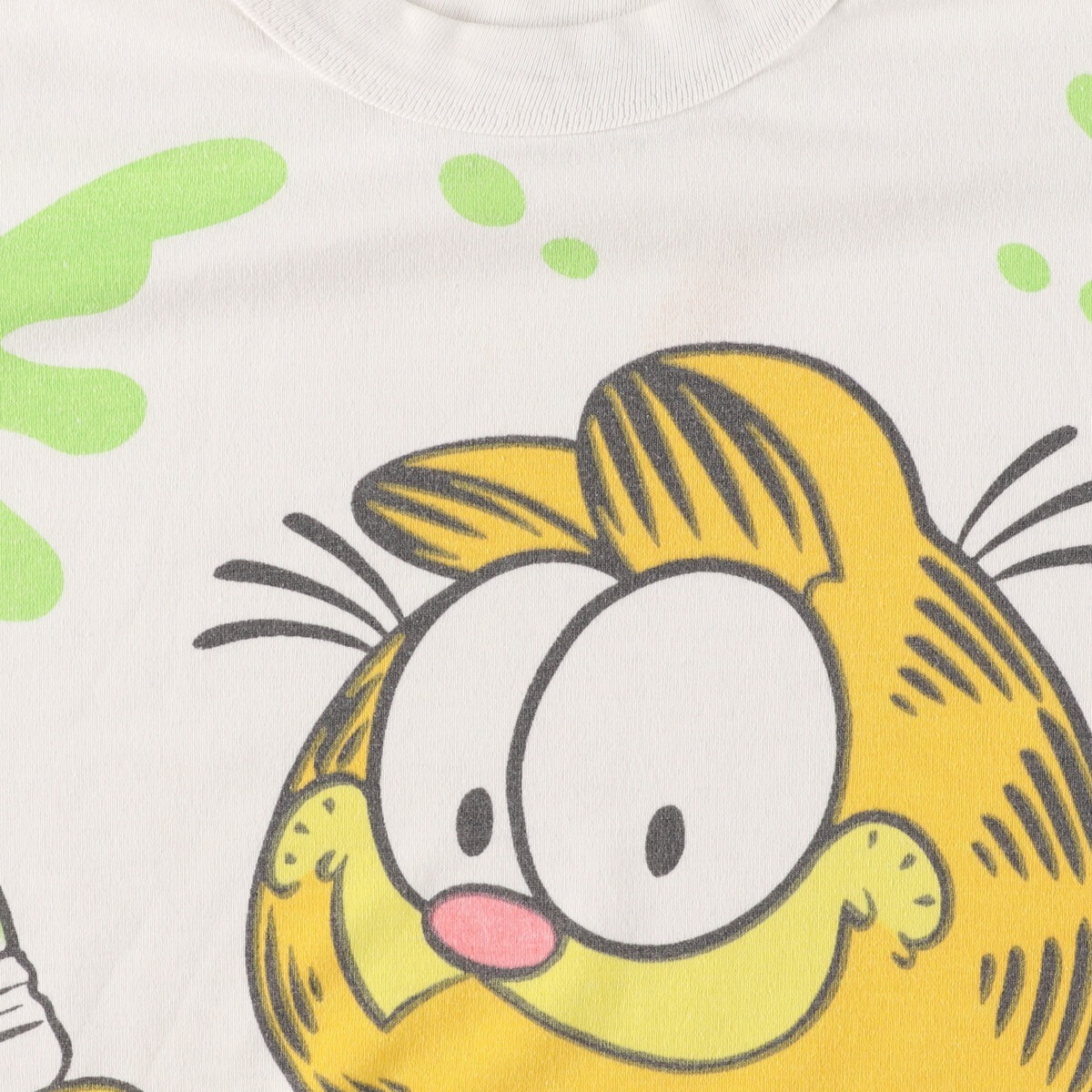 古着 Flirts GARFIELD ガーフィールド 大判プリント キャラクタープリントTシャツ USA製 メンズL ヴィンテージ /eaa361518_画像6