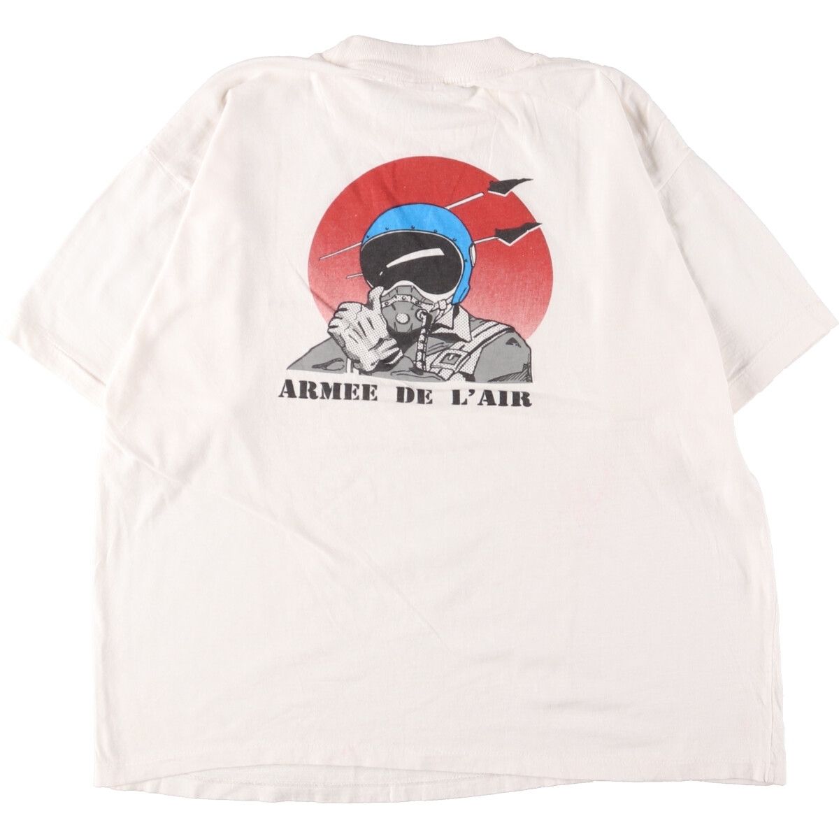 古着 90年代 ARMEE DE L'AIR プリントTシャツ メンズXL ヴィンテージ /eaa362968_画像2