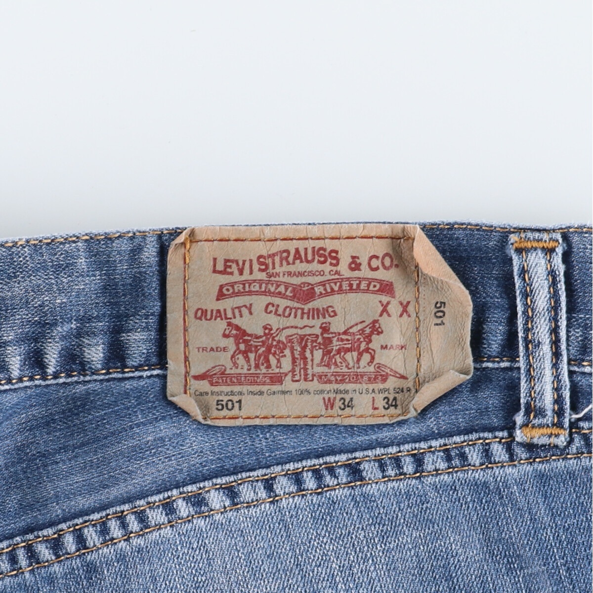 古着 リーバイス Levi's リーバイス501 ジーンズ ストレートデニムパンツ USA製 メンズw34 /eaa362283_画像3