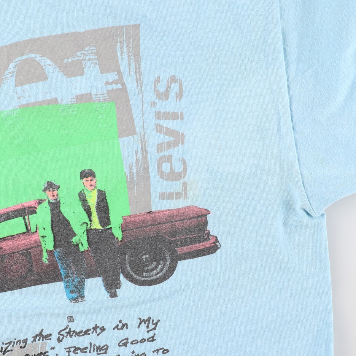 古着 80年代 リーバイス Levi's 501 両面プリント 半袖 プリントTシャツ USA製 メンズL ヴィンテージ /eaa362954_画像8