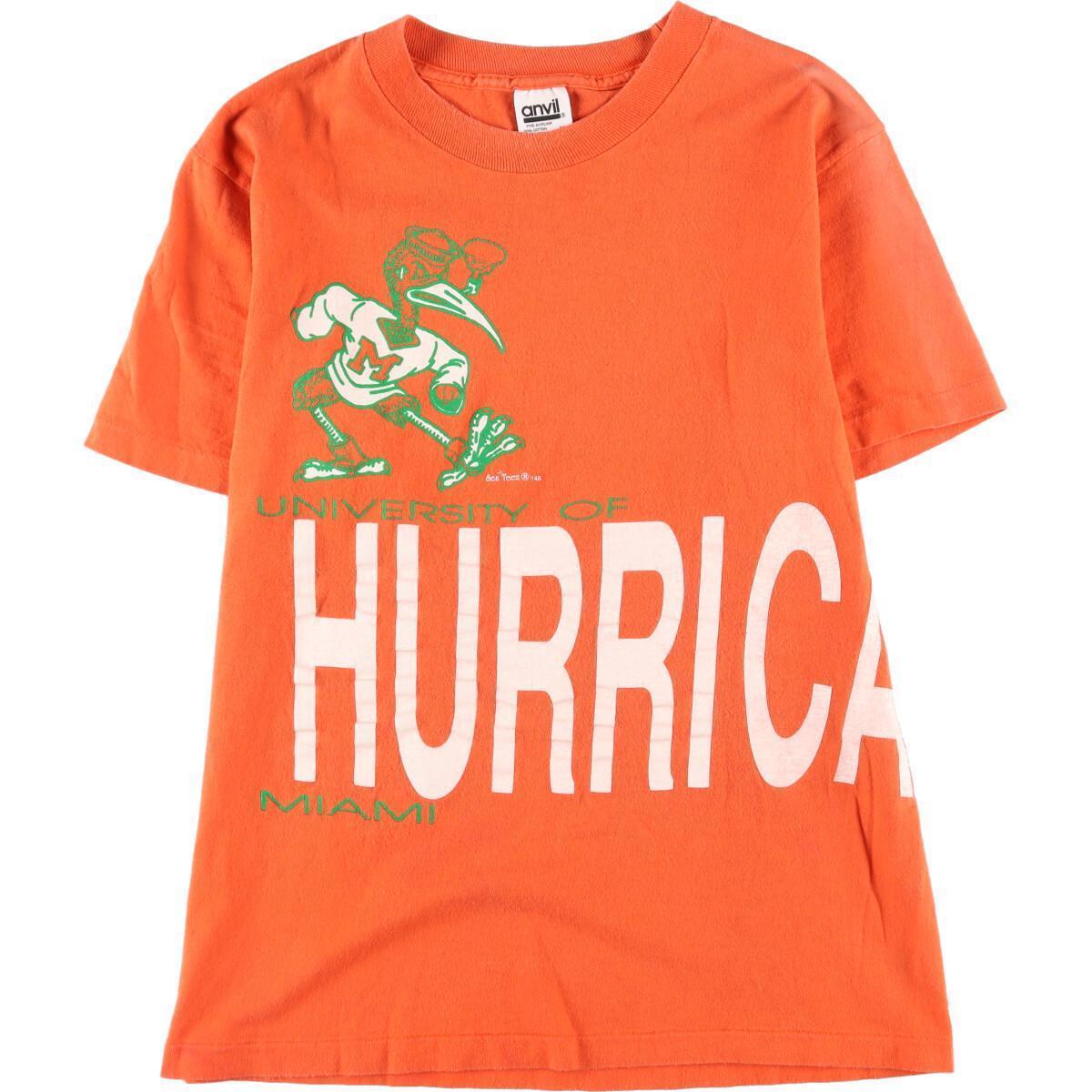 注目ショップ USA製 カレッジTシャツ 大判プリント anvil 80年代 古着