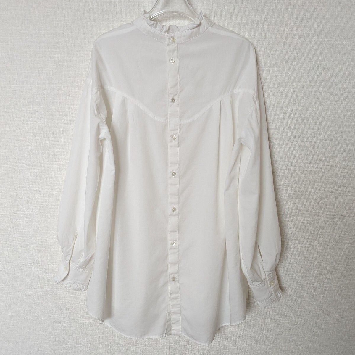 UNITED ARROWS＞C スタンドカラー フリル ブラウス W†(504265062