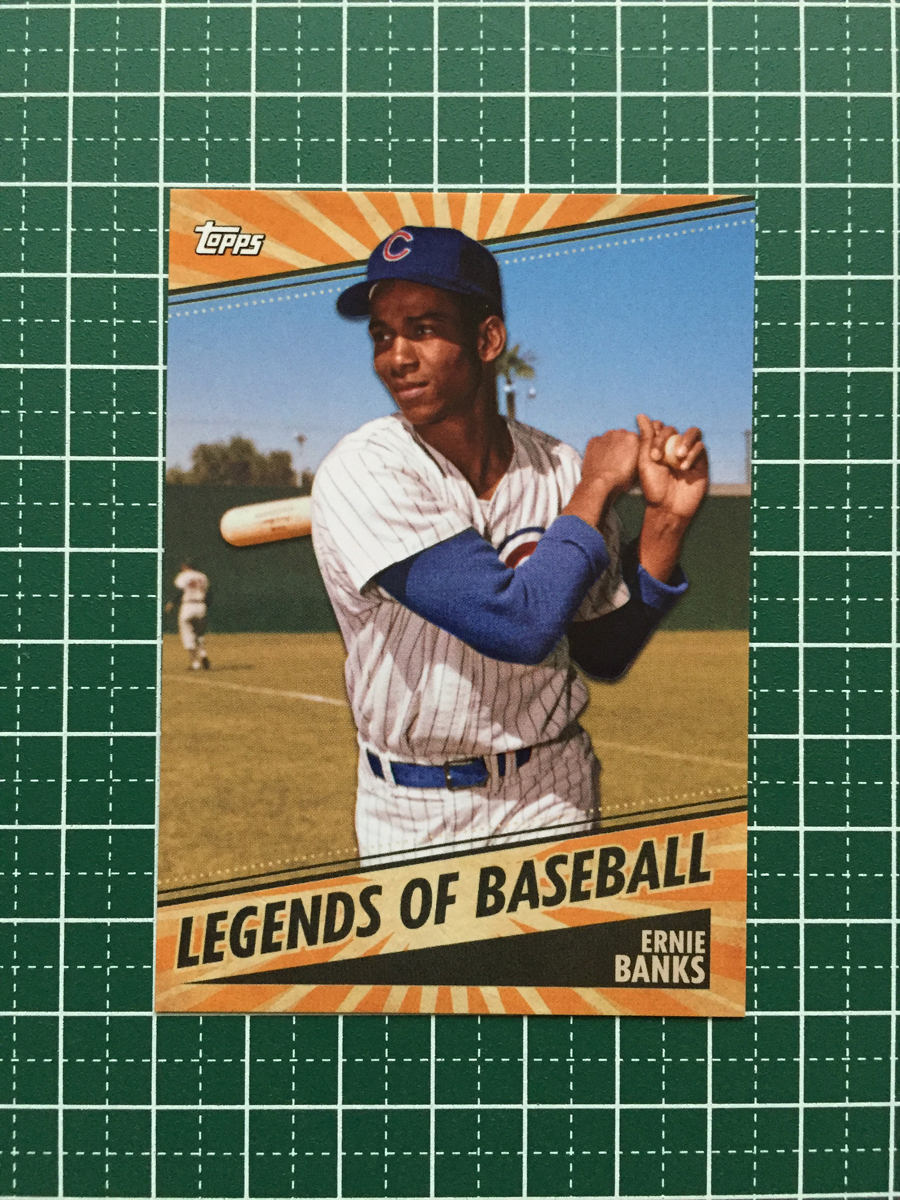 ★TOPPS MLB 2021 OPENING DAY #LOB-4 ERNIE BANKS［CHICAGO CUBS］インサートカード「LEGENDS OF BASEBALL」★_画像1