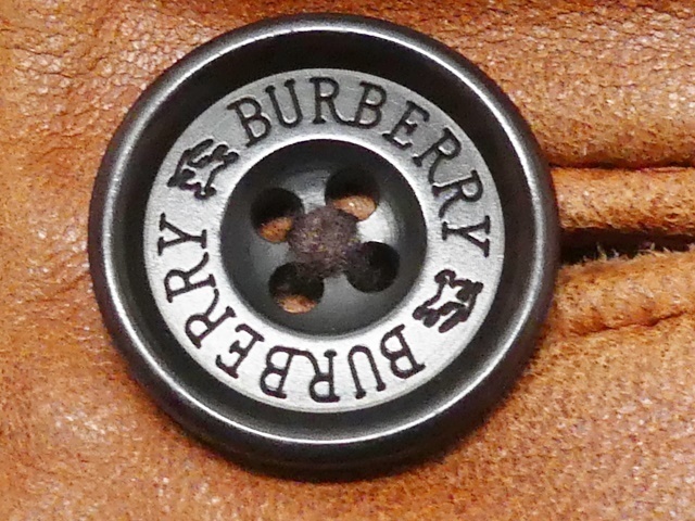 即決★BURBERRY BLACK LABEL★メンズM レザーテーラードジャケット バーバリーブラックレーベル 本革 本皮 革ジャン ノバチェック 三陽商会_画像5