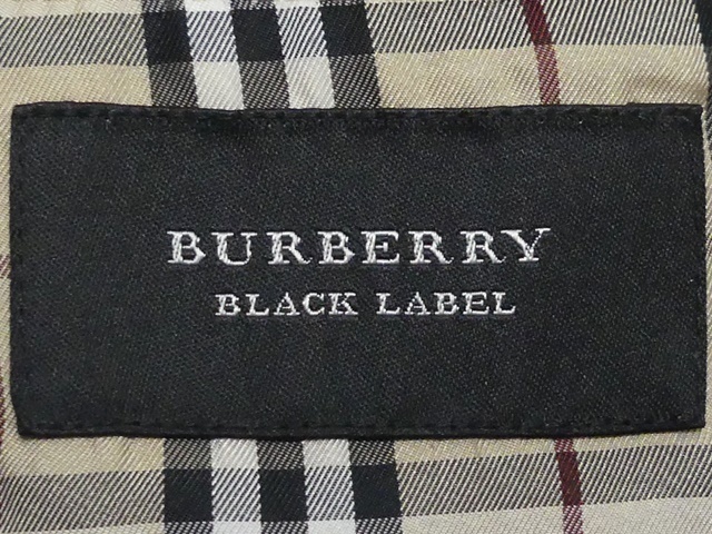 即決★BURBERRY BLACK LABEL★メンズM レザーテーラードジャケット バーバリーブラックレーベル 本革 本皮 革ジャン ノバチェック 三陽商会_画像7