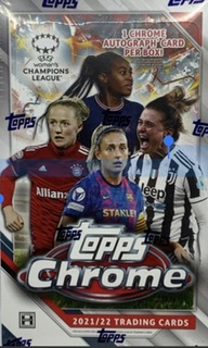その他 21/22 Topps Chrome Women's Champions League Soccer Hobby Box