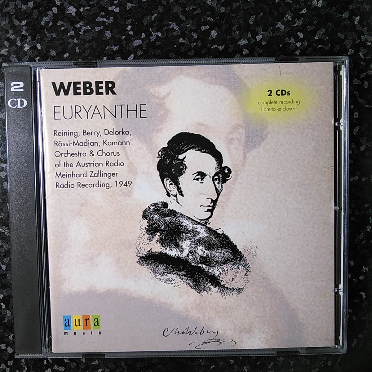 h（aura 2CD）ツァリンガー　ウェーバー　オイリアンテ　Zallinger Weber Euryanthe Euryanthe 1949_画像1