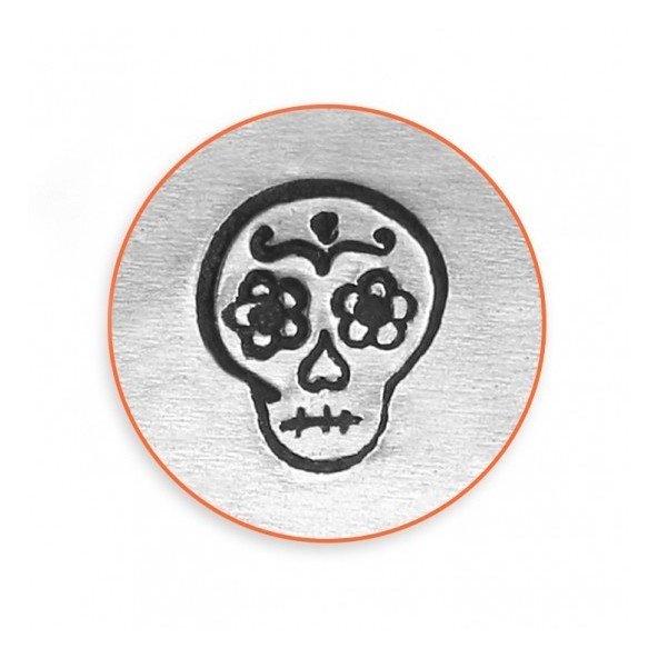 彫金刻印 Sugar Skull＊シュガースカル：メキシカン＊髑髏　パンク　ゴシック　ロック　デザインインプレスアート　道具 工具 ツールImpre_画像1