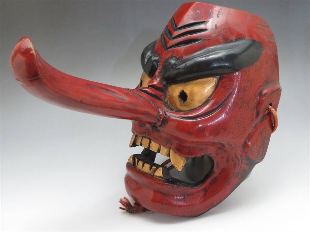 ◇◇木製木彫彫刻乾漆天狗能面能楽面神楽面狂言面舞楽面◇◇ | JChere