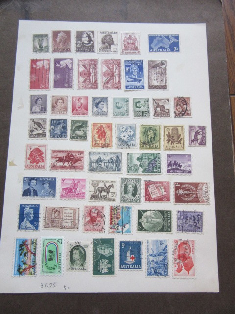  Australia semi Classic ~ close year 1913-1981 year approximately 580 sheets ( unused . used mixing )