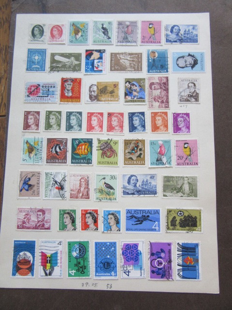  Australia semi Classic ~ close year 1913-1981 year approximately 580 sheets ( unused . used mixing )