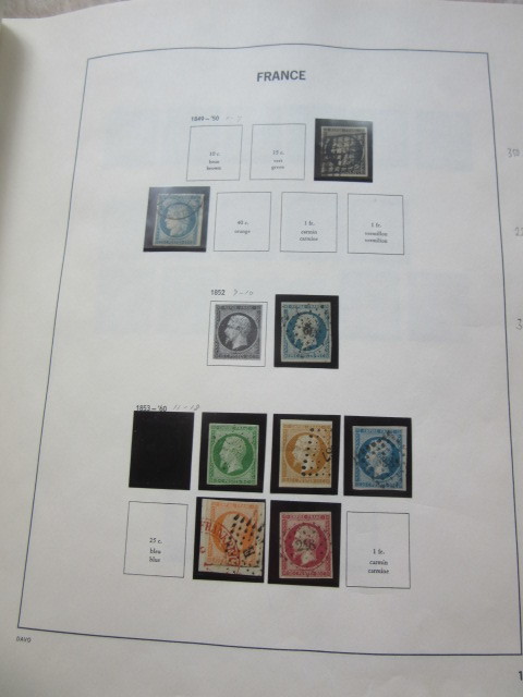 フランス切手コレクション　海外大型大判豪華アルバム　1849〜1967年　119リーフ　_画像2