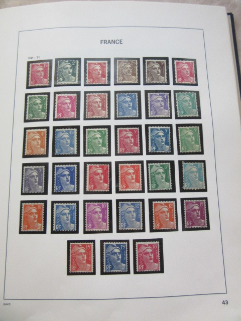 フランス切手コレクション　海外大型大判豪華アルバム　1849〜1967年　119リーフ　_画像10