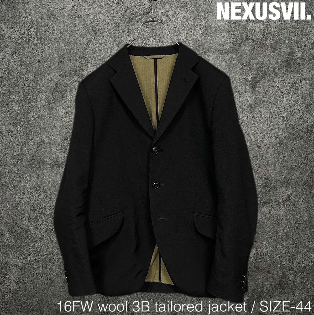 種類豊富な品揃え テーラード 3B ウール 16FW NEXUSVII. スーツ