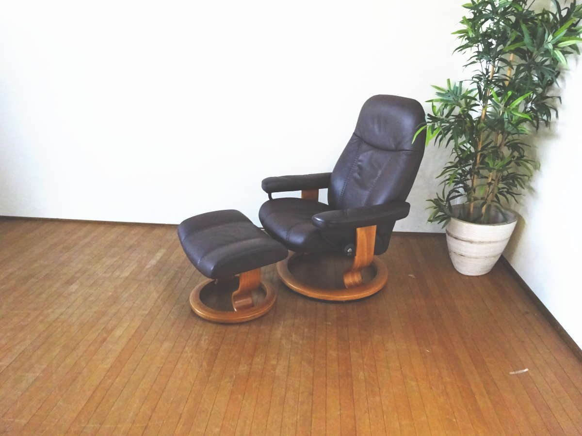 優れた品質 本革 ストレスレスチェア コンサル エコーネス/EKORNES