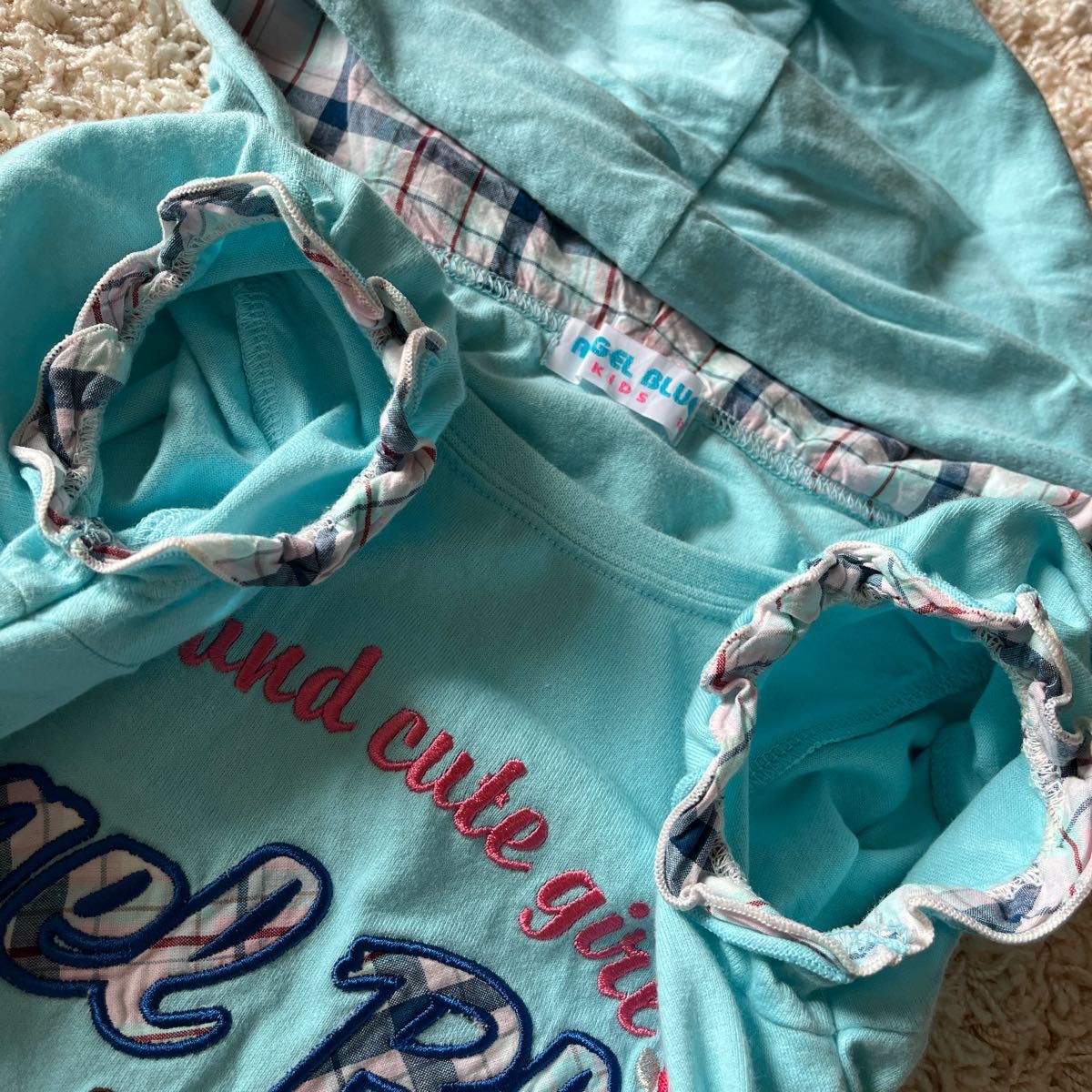 エンジェルブルー ANGEL BLUE ナルミヤ パーカー ワンピース 135 エンジェルブルー ANGEL BLUE ナルミヤ パーカー ワンピース 135