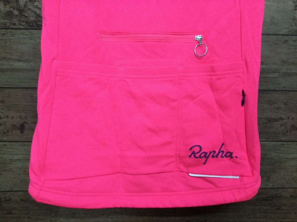 FP536 ラファ Rapha WOMENS SHORT SLEEVE BREVET JERSEY 半袖 サイクルジャージ XS ピンク レディースの画像6